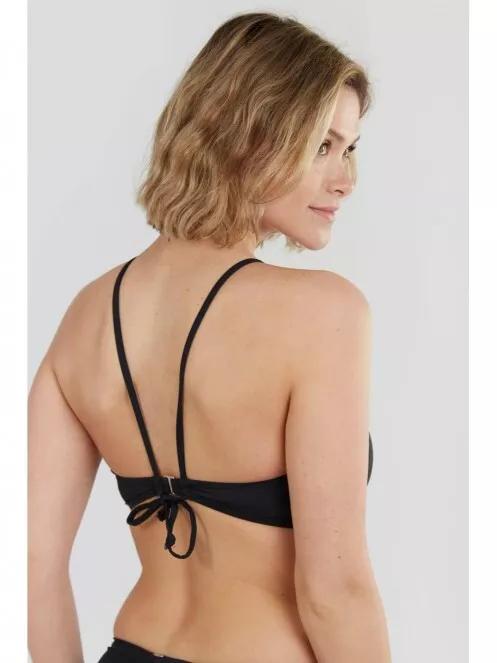 sutien bikini pt. femei Fundango Hogg High Neck Top negru 3