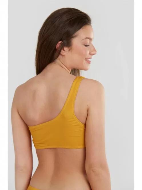 sutien bikini pt. femei Fundango Madison One Shoulder Top portocaliu 3