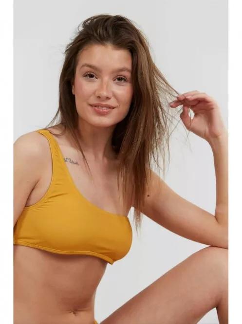 sutien bikini pt. femei Fundango Madison One Shoulder Top portocaliu 4