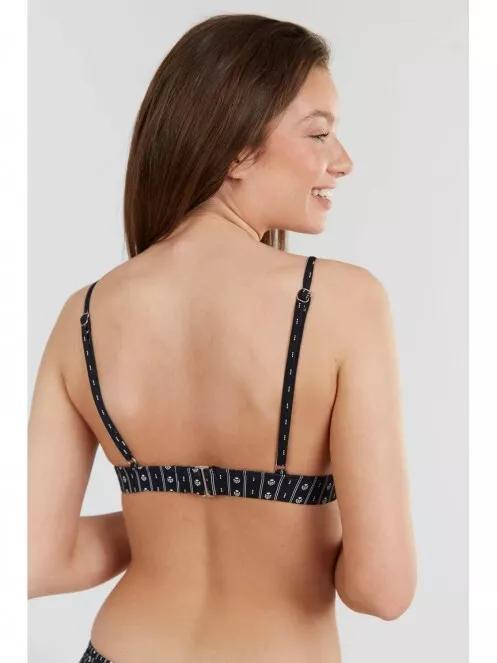 sutien bikini pt. femei Fundango Moana Bralette Top negru 3