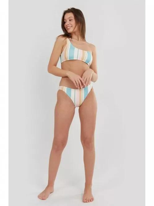chiloti bikini pt. femei Fundango Moana Classic Bottoms alb 5