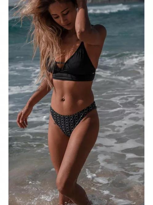 chiloti bikini pt. femei Fundango Moana Classic Bottoms negru 7