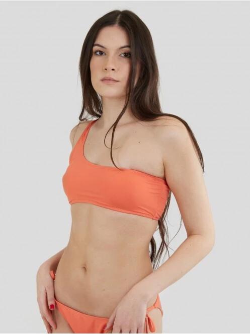 sutien bikini pt. femei Fundango Madison One Shoulder Top portocaliu 2