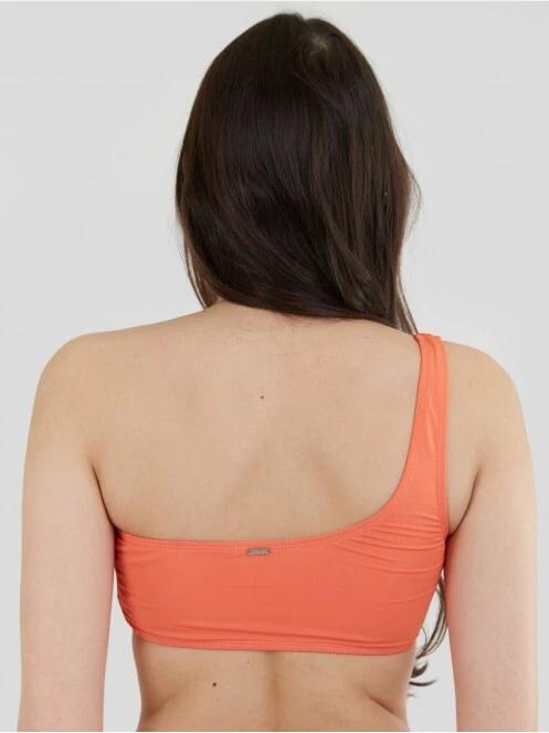 sutien bikini pt. femei Fundango Madison One Shoulder Top portocaliu 3