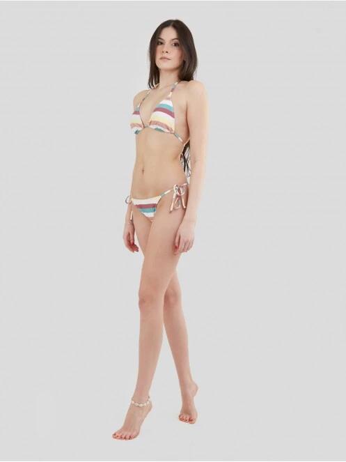 chiloti bikini pt. femei Fundango Innisfil Tie-side Bottoms alb 4