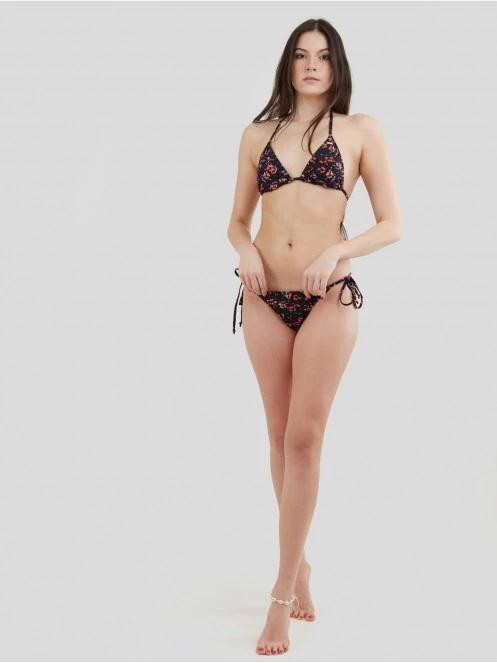 chiloti bikini pt. femei Fundango Innisfil Tie-side Bottoms negru 4
