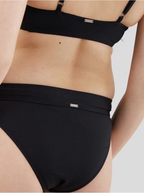 chiloti bikini pt. femei Fundango Sahara Mid Waist Full Bottoms negru 5