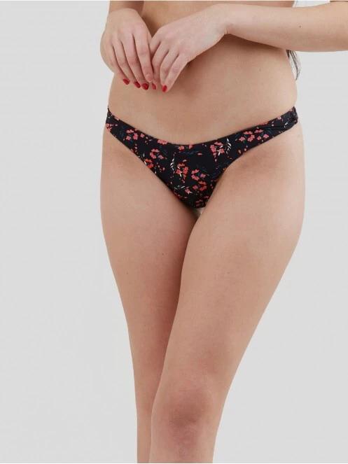 chiloti bikini pt. femei Fundango Madison High Cut Bottoms negru 2