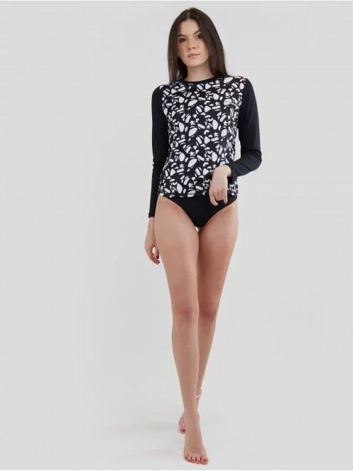 lycra cu maneci lungi pt. femei Fundango Loren Long Sleeve Rashguard negru 4
