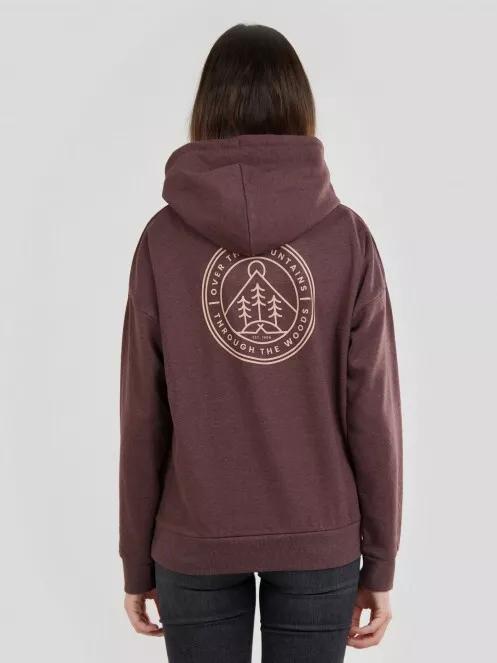pulover cu gluga pt. femei Fundango Haley Hooded Sweatshirt violet 3
