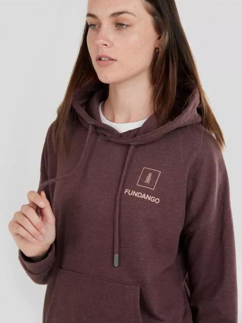 pulover cu gluga pt. femei Fundango Haley Hooded Sweatshirt violet 4