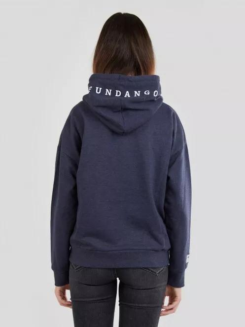 pulover cu gluga pt. femei Fundango Haley Hooded Sweatshirt albastru 3