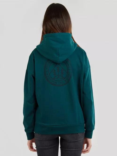 pulover cu gluga pt. femei Fundango Haley Hooded Sweatshirt verde 3