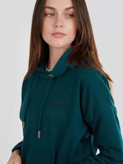 pulover cu gluga pt. femei Fundango Haley Hooded Sweatshirt verde 4