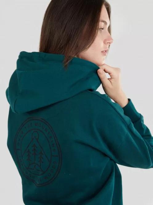 pulover cu gluga pt. femei Fundango Haley Hooded Sweatshirt verde 5