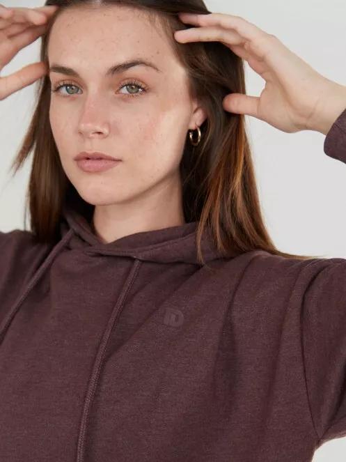 pulover cu gluga pt. femei Fundango Ginger Hooded Sweatshirt violet 4