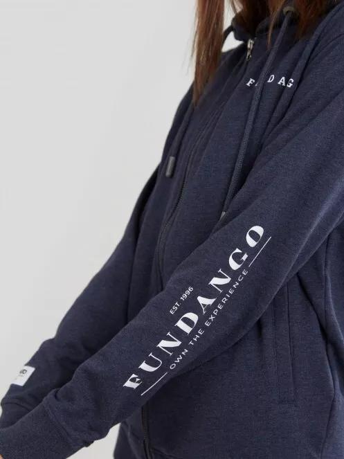 pulover pt. femei Fundango Neraly Hooded Sweatshirt albastru 5