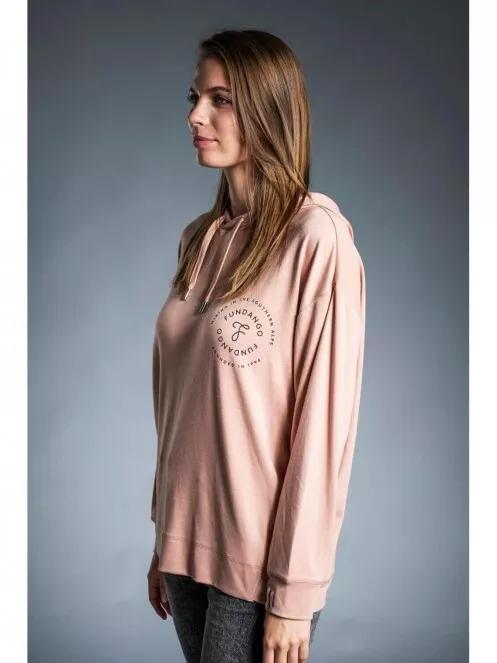 pulover cu gluga pt. femei Fundango RICHMOND Hooded Pullover roz 2