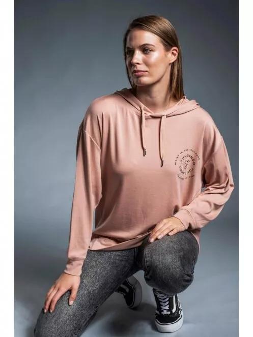 pulover cu gluga pt. femei Fundango RICHMOND Hooded Pullover roz 3