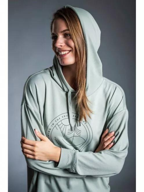 pulover cu gluga pt. femei Fundango RICHMOND Hooded Pullover oliv 3
