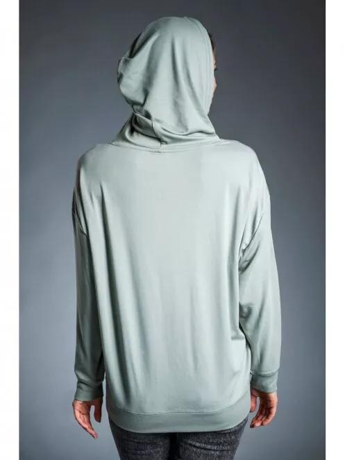 pulover cu gluga pt. femei Fundango RICHMOND Hooded Pullover oliv 4