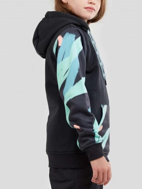 pulover cu gluga Fundango MYSTIC junior Tech pullover negru 3