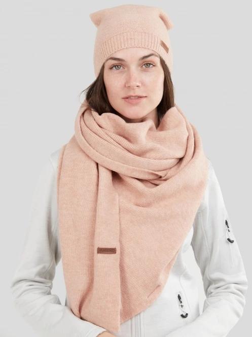 caciula tricotata pt. femei Fundango Nara Beanie roz 3