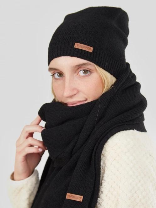 caciula tricotata pt. femei Fundango Nara Beanie negru 3