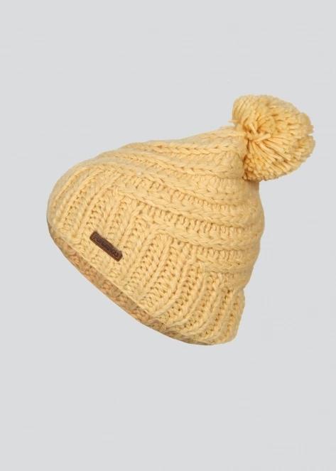 caciula cu mot pt. femei Fundango Glen Beanie galben 2