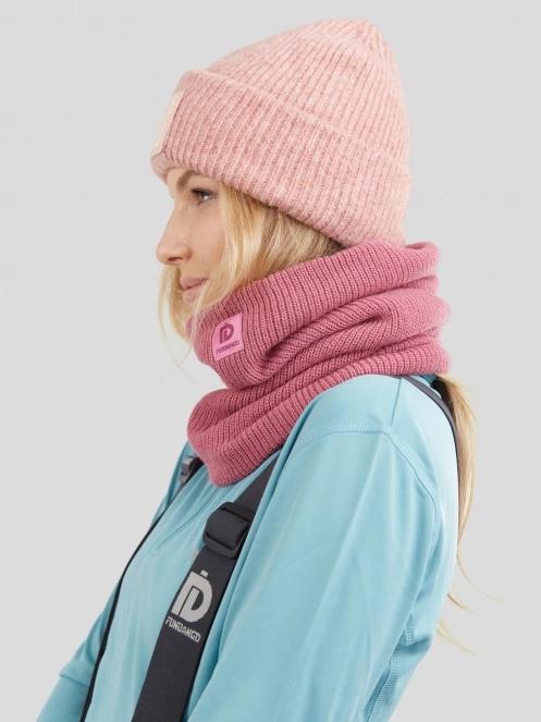 esarfa tubulara Fundango Elion Neckwarmer roz 4