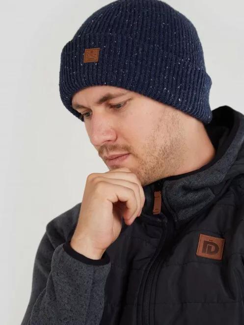 caciula tricotata pt. barbati Fundango Owen Beanie albastru inchis 3