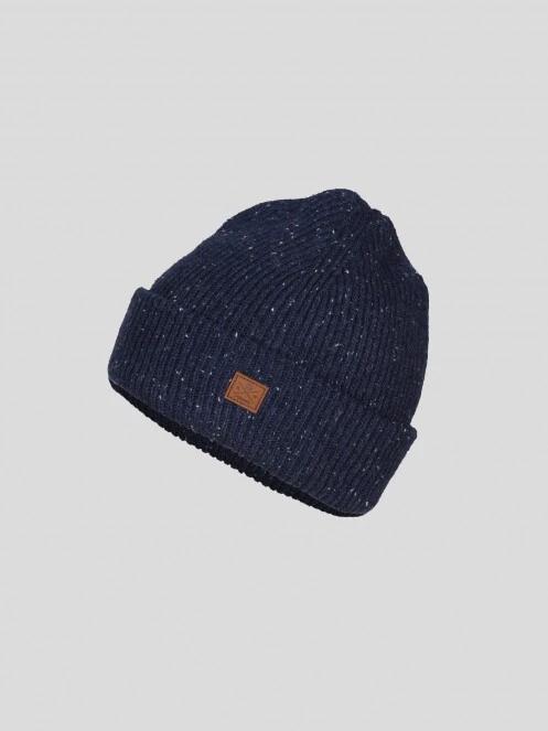 caciula tricotata pt. barbati Fundango Owen Beanie albastru inchis 2