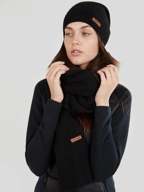 caciula tricotata pt. femei Fundango NARA Beanie negru 3