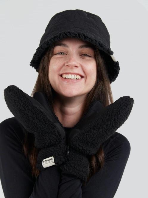 manusi pt. femei Fundango Teddy Gloves negru 3