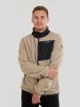 pulover polar pt. barbati Fundango Haven Hybrid Jacket nisip 1