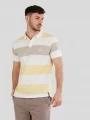 tricou cu guler pt. barbati Fundango Incognito Stripe Poloshirt galben 1
