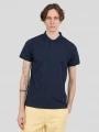 tricou cu guler pt. barbati Fundango Icon Poloshirt albastru inchis 1