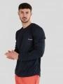 lycra cu maneci lungi pt. barbati Fundango Maurice Long Rashguard albastru inchis 1