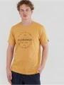 tricou cu maneci scurte pt. barbati Fundango Basic - T Logo-4 T-shirt galben 1