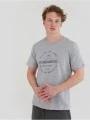 tricou cu maneci scurte pt. barbati Fundango Basic - T Logo-4 T-shirt gri 1