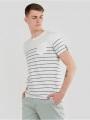 tricou cu maneci scurte pt. barbati Fundango Jaggy Pocket T-shirt alb 1