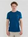 tricou cu maneci scurte pt. barbati Fundango Jaggy Structured T-Shirt albastru 1