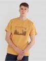 tricou cu maneci scurte pt. barbati Fundango Talmer T-shirt galben 1