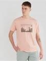 tricou cu maneci scurte pt. barbati Fundango Talmer T-shirt roz 1