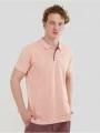 tricou cu guler pt. barbati Fundango Molton Poloshirt roz 1