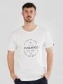 tricou cu maneci scurte pt. barbati Fundango Basic-T Logo 04 alb 1