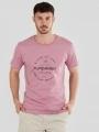 tricou cu maneci scurte pt. barbati Fundango Basic-T Logo 04 violet 1
