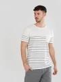 tricou cu maneci scurte pt. barbati Fundango Jaggy Pocket T-shirt alb 1