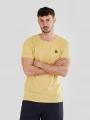 tricou cu maneci scurte pt. barbati Fundango Jaggy Structured T-Shirt galben 1