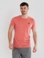 tricou cu maneci scurte pt. barbati Fundango Jaggy Structured T-Shirt roz 1